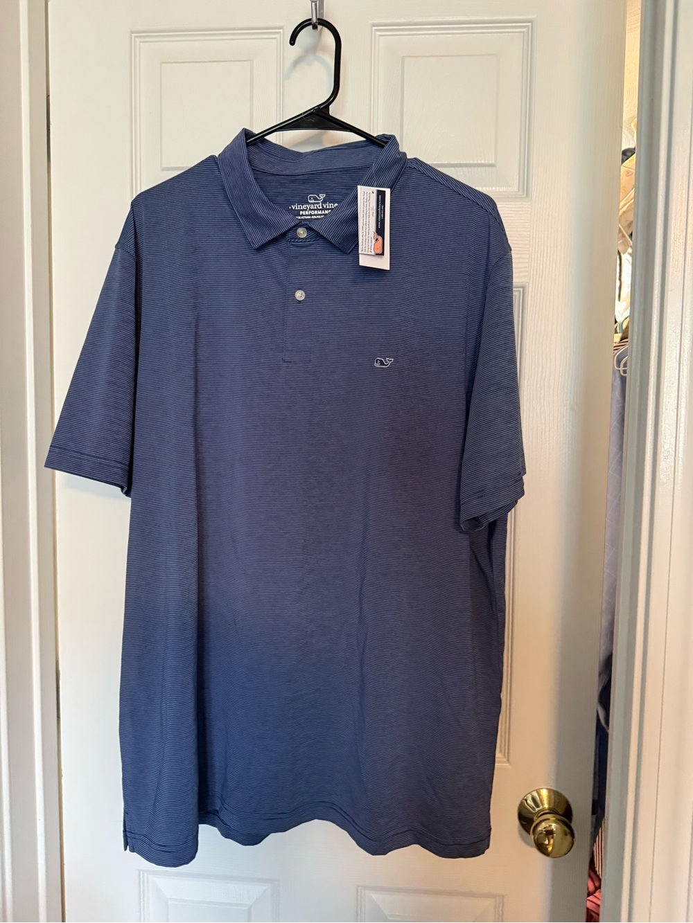 NWT Vineyard Vines Men's Performance Polo Shirt - Navy Size XXL